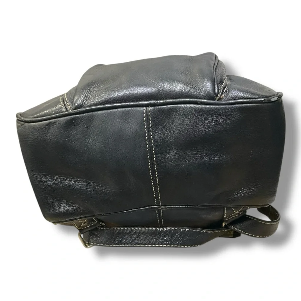 🎒 Vintage Esprit Accessories Black Leather Mini Backpack‎ 🖤